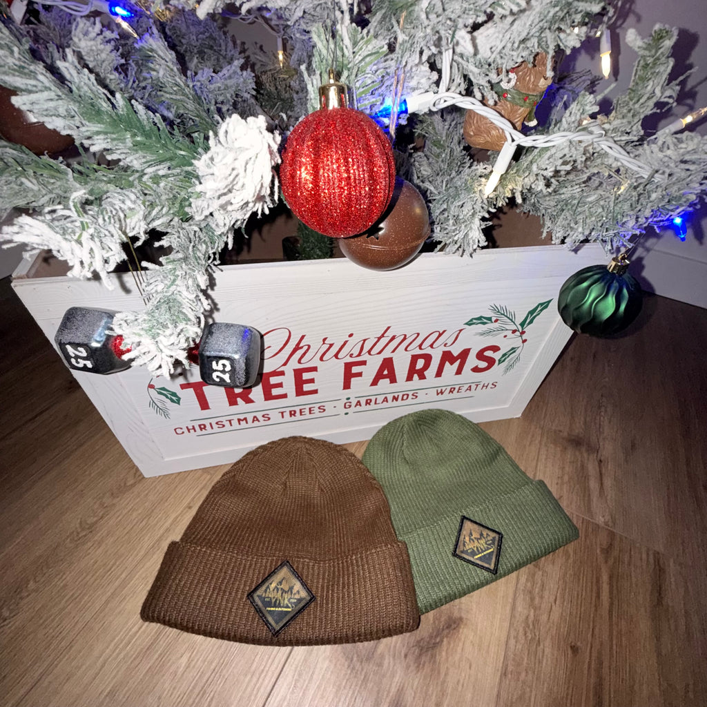 YNK Fishing & Outdoors diamond patch rib-knit beanie