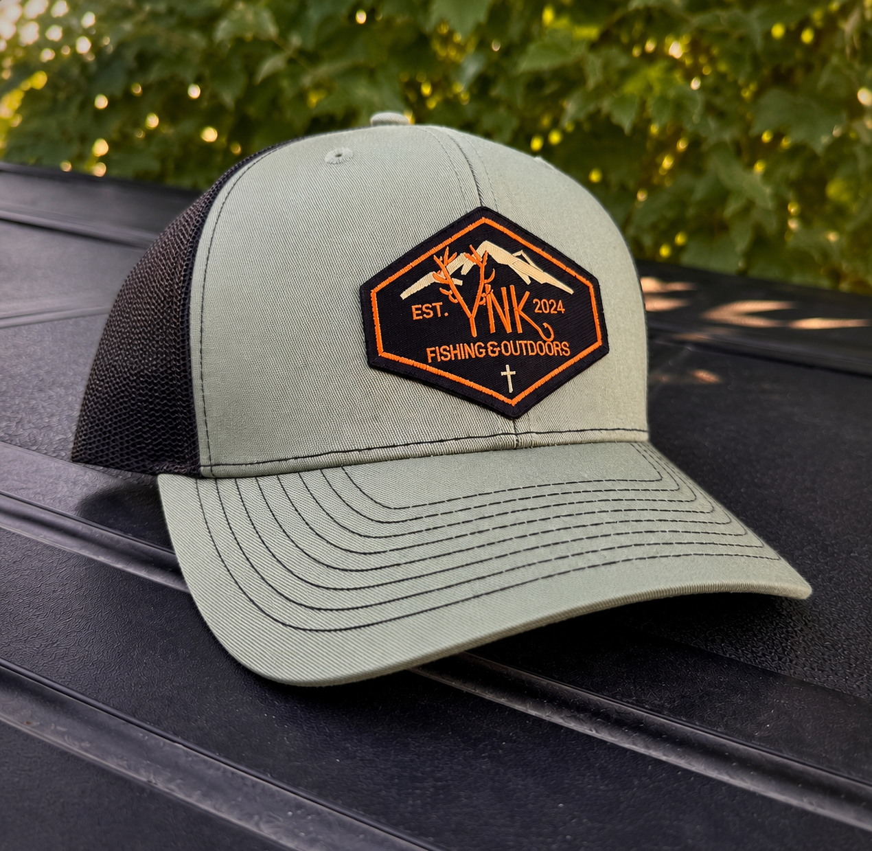 Snap back hat Londe green/black