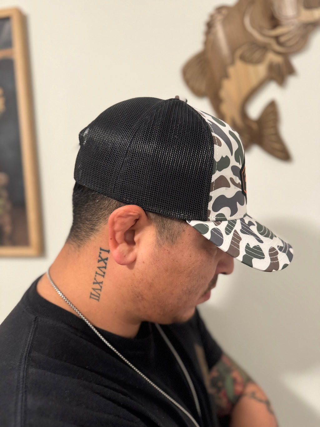 Snap back retro camo hats