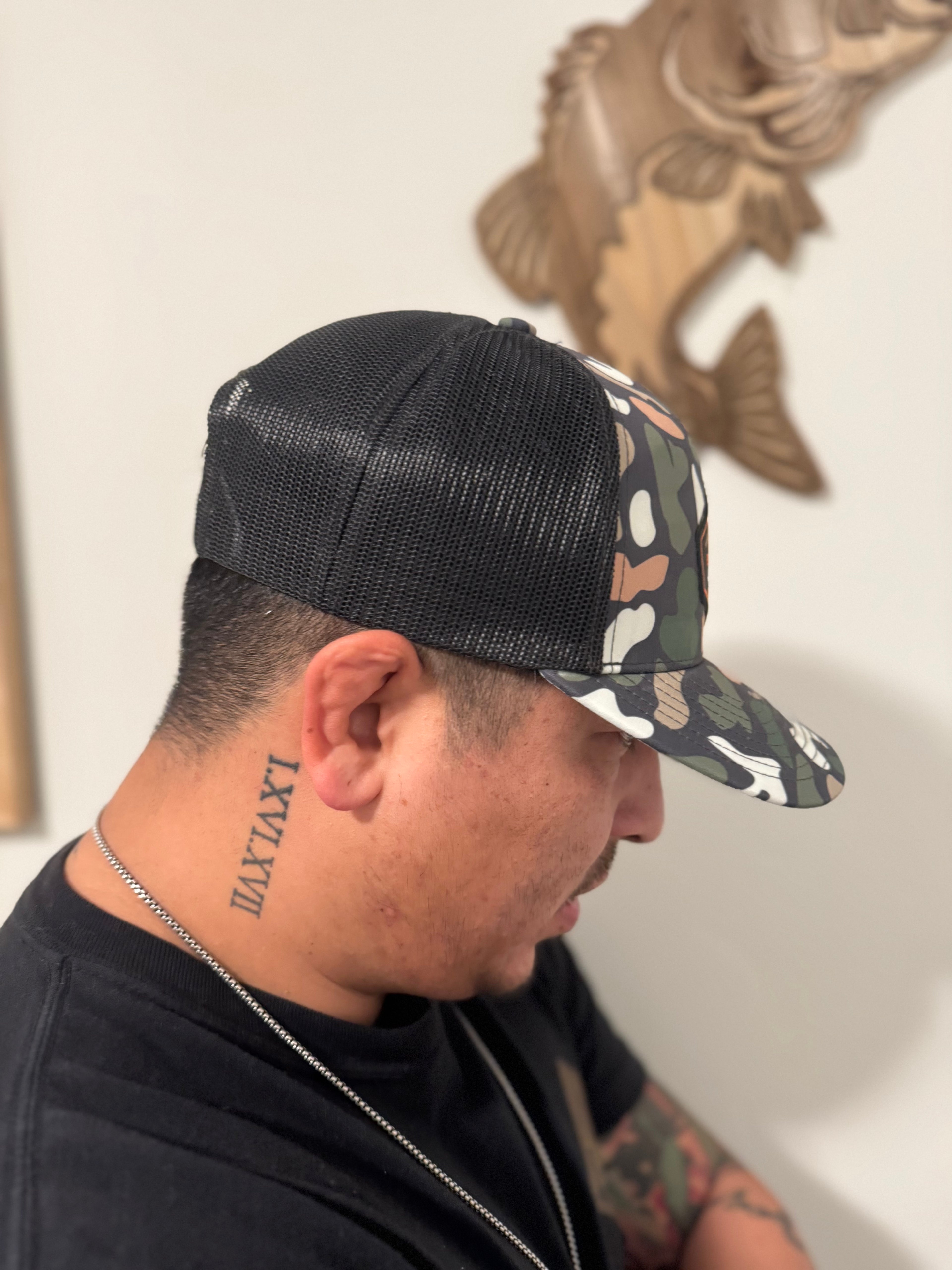 Snap back retro camo hats